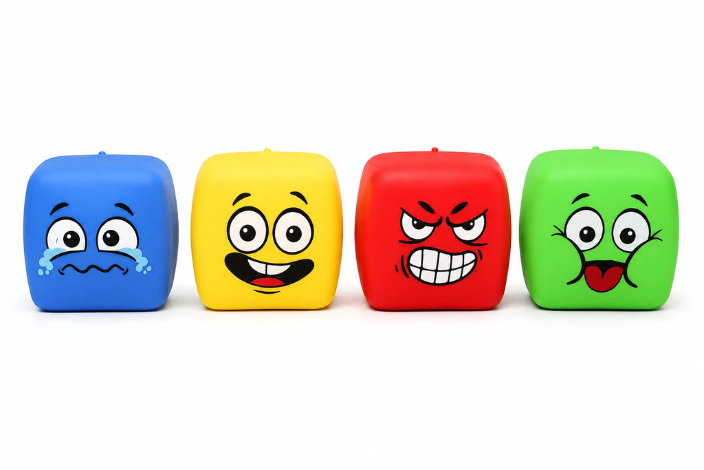 Cube Squeeze Emoji Squishy Stress Cube