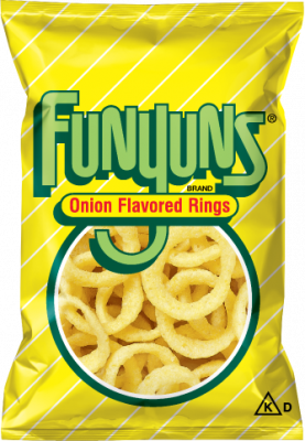 8 x Funyuns Original Onion Flavored Rings 163g