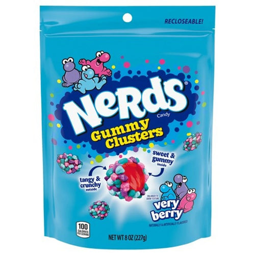 6 x Nerds Gummy Clusters Very Berry Bag 226g