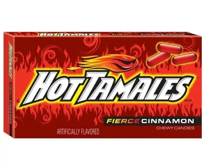 24 x Hot Tamales Mini Box Fierce Cinnamon Chewy Candy 22g