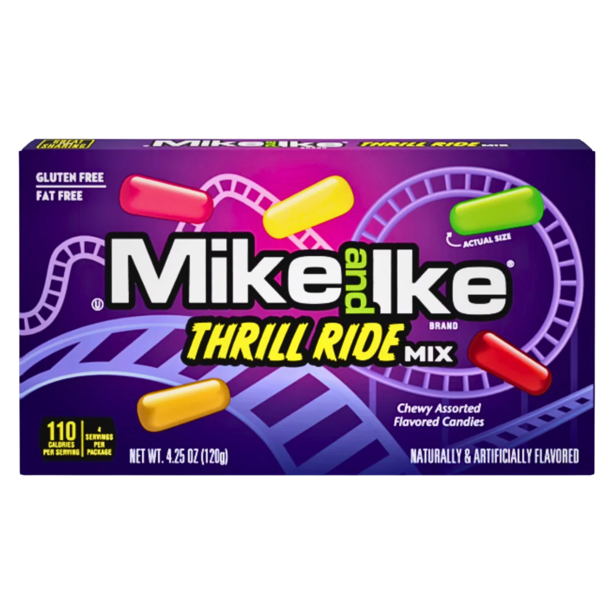 12 x Mike & Ike Sour Thrill Ride 120g
