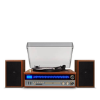 Refurbished Crosley 1975T 8-In-1 Entertainment System - Walnut