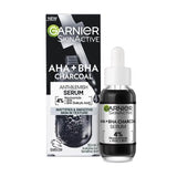 2 x Garnier Skin Active Anti Blemish Serum AHA + BHA with Charcoal 30mL