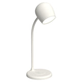Kreafunk Ellie Lamp W/ Qi Charger And Bluetooth Speaker - White
