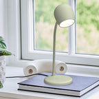 Kreafunk Ellie Lamp W/ Qi Charger And Bluetooth Speaker - Dusty Olive
