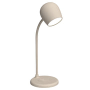 Kreafunk Ellie Lamp W/ Qi Charger And Bluetooth Speaker - Ivory Sand
