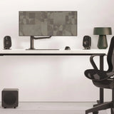 Kanto UKI 100W Desktop Speakers with Bluetooth, USB-C, Headphone out, Onyx (Matte Black), Pair