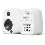 Kanto UKI 100W Desktop Speakers with Bluetooth, USB-C, Headphone out, Onyx (Matte White), Pair