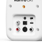 Kanto UKI 100W Desktop Speakers with Bluetooth, USB-C, Headphone out, Onyx (Matte White), Pair