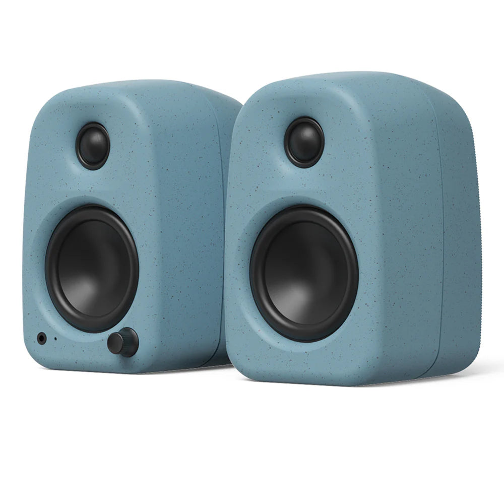 Kanto UKI 100W Desktop Speakers with Bluetooth, USB-C, Headphone out, Sage (Matte Blue), Pair (Copy)
