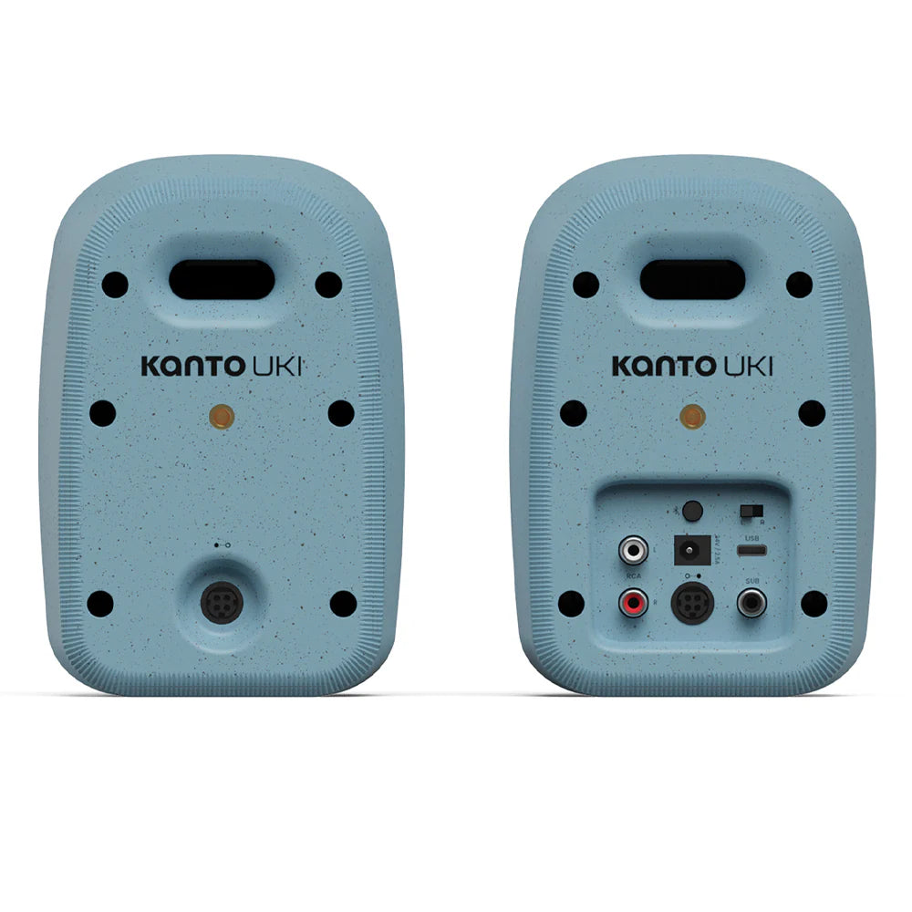 Kanto UKI 100W Desktop Speakers with Bluetooth, USB-C, Headphone out, Sage (Matte Blue), Pair (Copy)