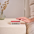 Lexon Flip Classic Reversible Alarm Clock PANTONE - 2035 Red