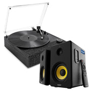 Victrola Eastwood II Turntable - Black + Bundled Majority D40X Bluetooth Speakers