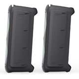 Majority PS200 -Bundled Party Speaker 100w Bluetooth Karaoke-DJ-Party-PA System - Black