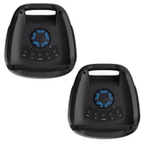 Majority PS200 -Bundled Party Speaker 100w Bluetooth Karaoke-DJ-Party-PA System - Black