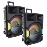 Majority PS500 - Bundled PA System 150w Bluetooth Karaoke-DJ-Party-PA System - Black