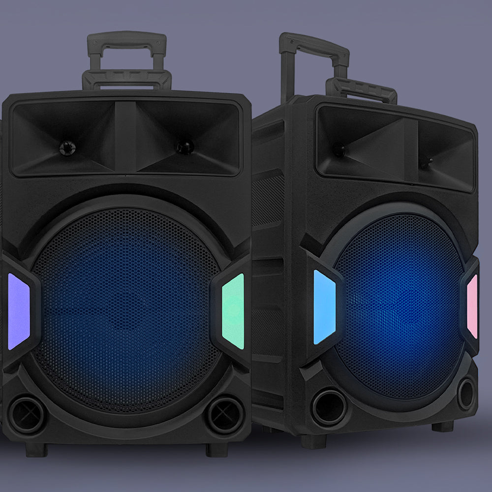 Majority PS500 - Bundled PA System 150w Bluetooth Karaoke-DJ-Party-PA System - Black