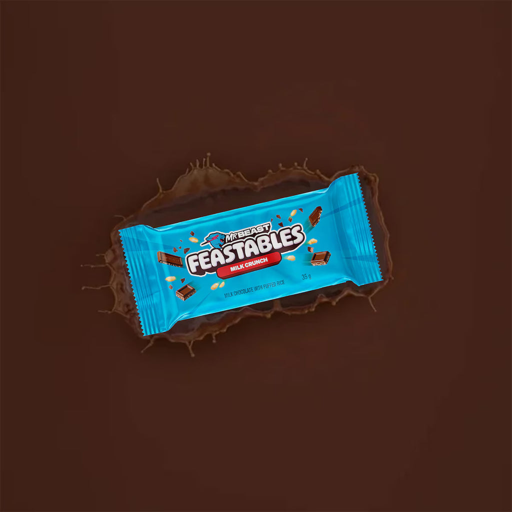 24 Pack x Mr Beast Feastables Chocolate Milk Crunch - 35g