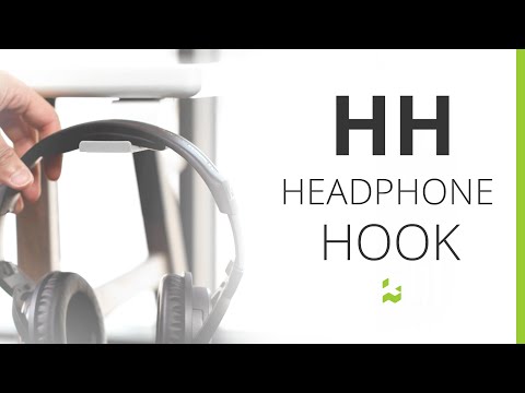 Kanto HH Universal Under Desk Headphone Hook, Black