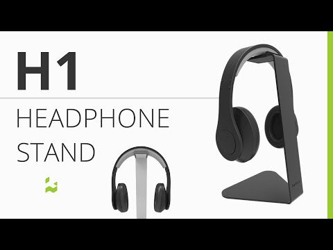 Kanto H1 Universal Desktop Headphone Stand, Black