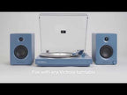 Victrola Automatic Turntable + Victrola Tempo Bookshelf Speakers Bundle - Green