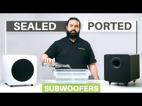 Kanto SUB8 300W 8" Sealed Powered Subwoofer, Matte White