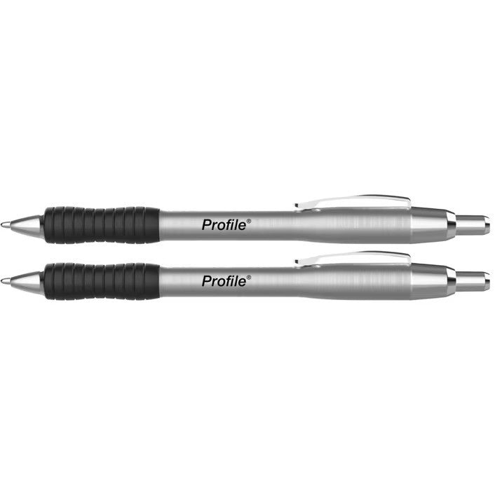 6 Pack x Paper Mate Profile Ballpoint Pens Black 1.0mm (2pc)
