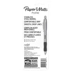 6 Pack x Paper Mate Profile Ballpoint Pens Black 1.0mm (2pc)