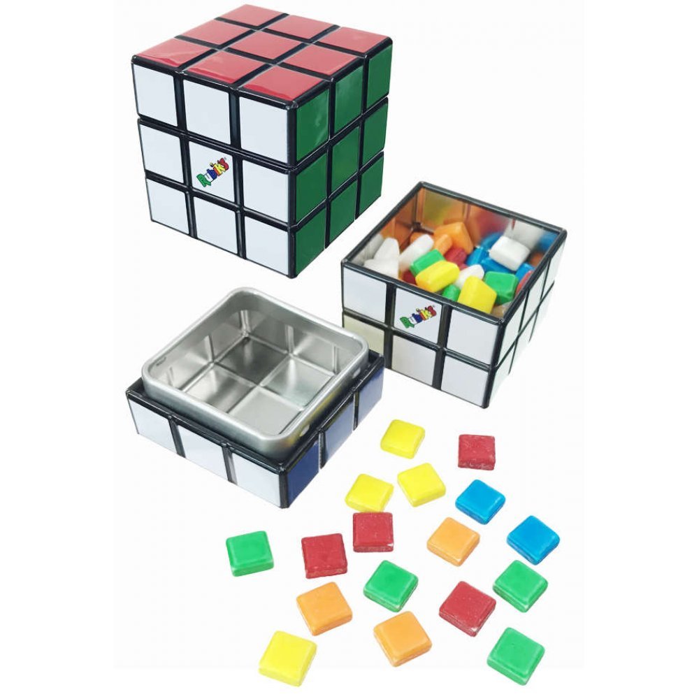 12 Pack x Rubik's Candy Cube Tin 42g