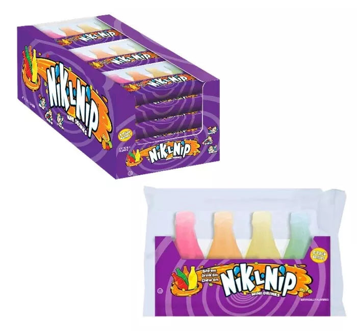 18 x Nik L Nip Original Mini Drinks 4pk - 39g