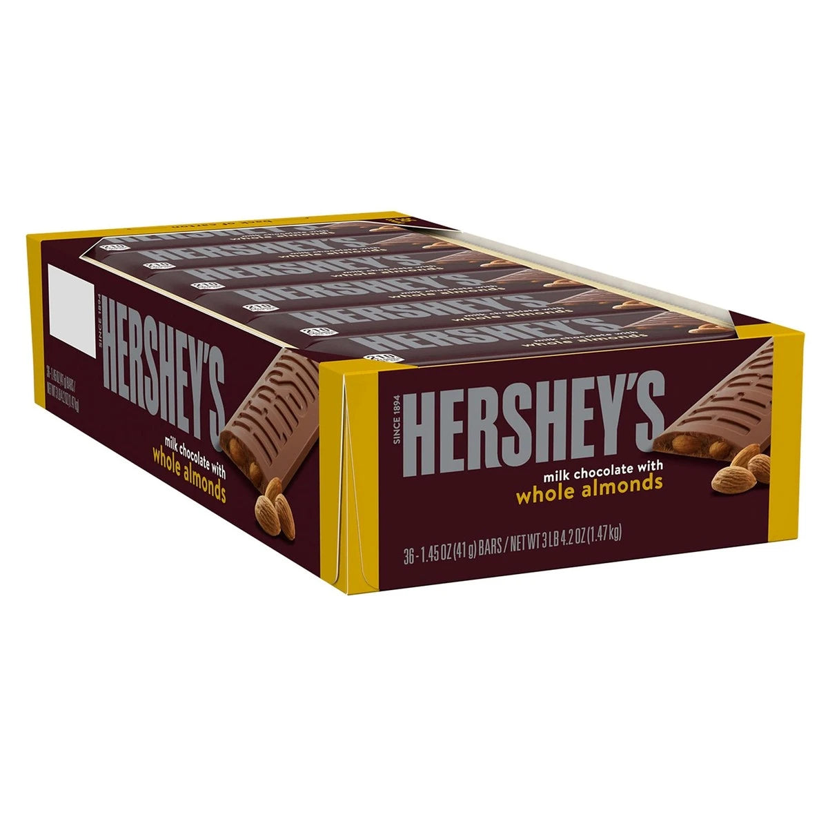 36 Pack x Hershey’s Milk Chocolate Almond 41g