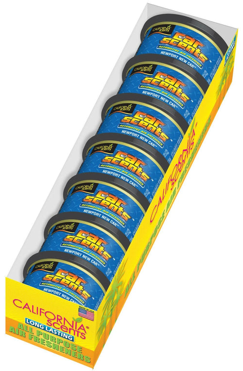 7 x California Scents Can - Newport New Car - 7 Pack