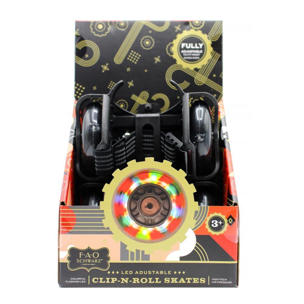 FAO Schwarz Clip-N-Roll Shoe Skates Black
