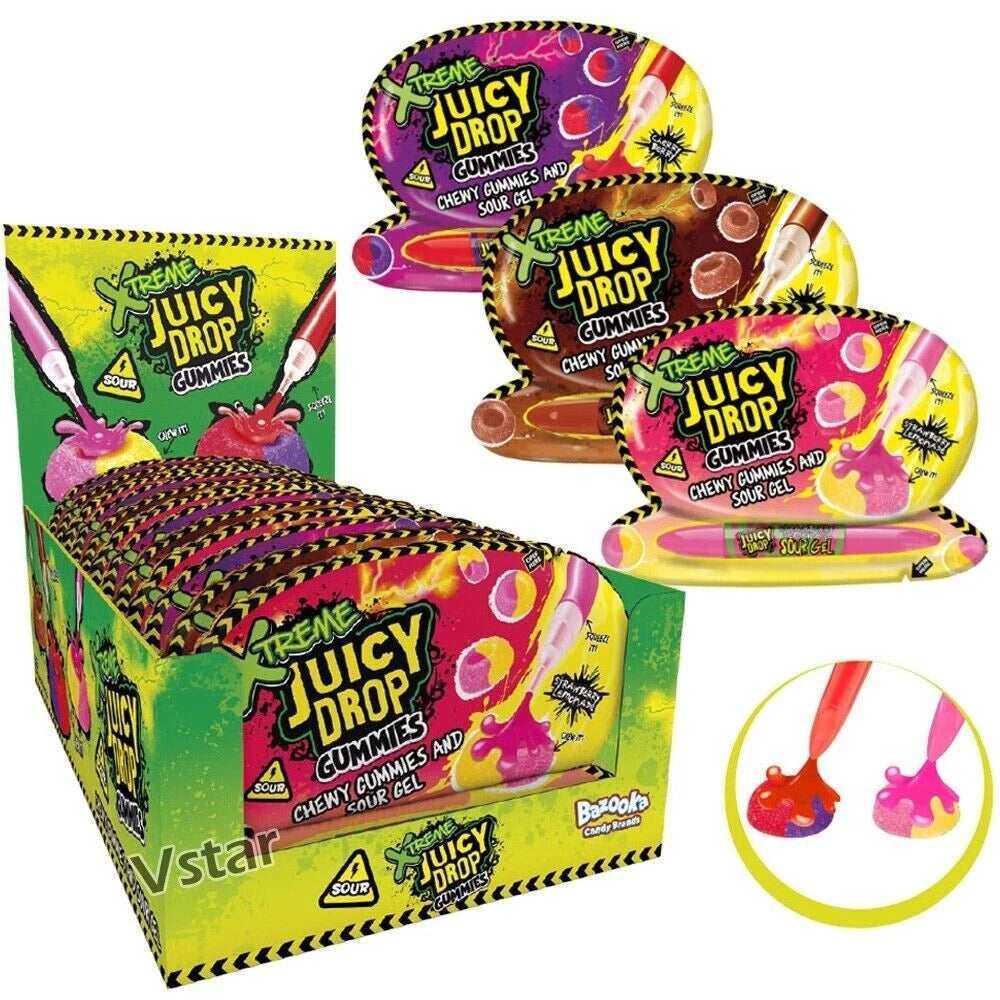 12 x Xtreme Juicy Drop Gummies 57g