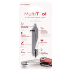 KeySmart Multi-Tool 5-in-1 Keychain Tool Stainless Steel