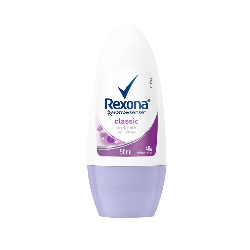 6 Pack x Rexona MotionSense Classic Roll On Antiperspirant - 50ml