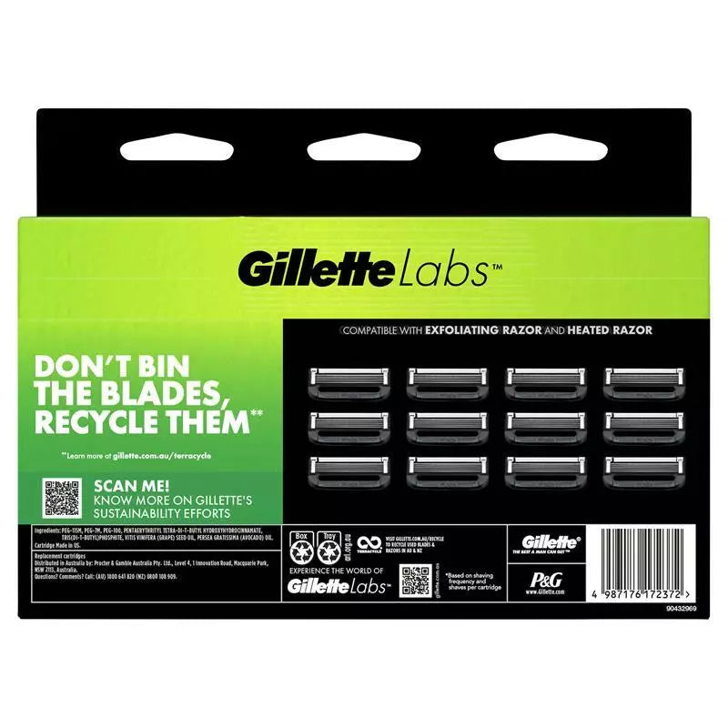 Gillette Labs Razor Cartridges XXL - 12 Pack