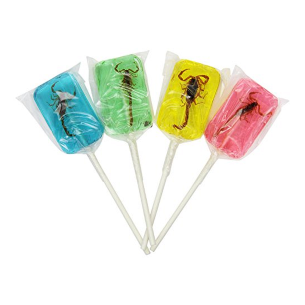 Hotlix Scorpion Suckers 31g Lollipop - With Real Scorpion Inside