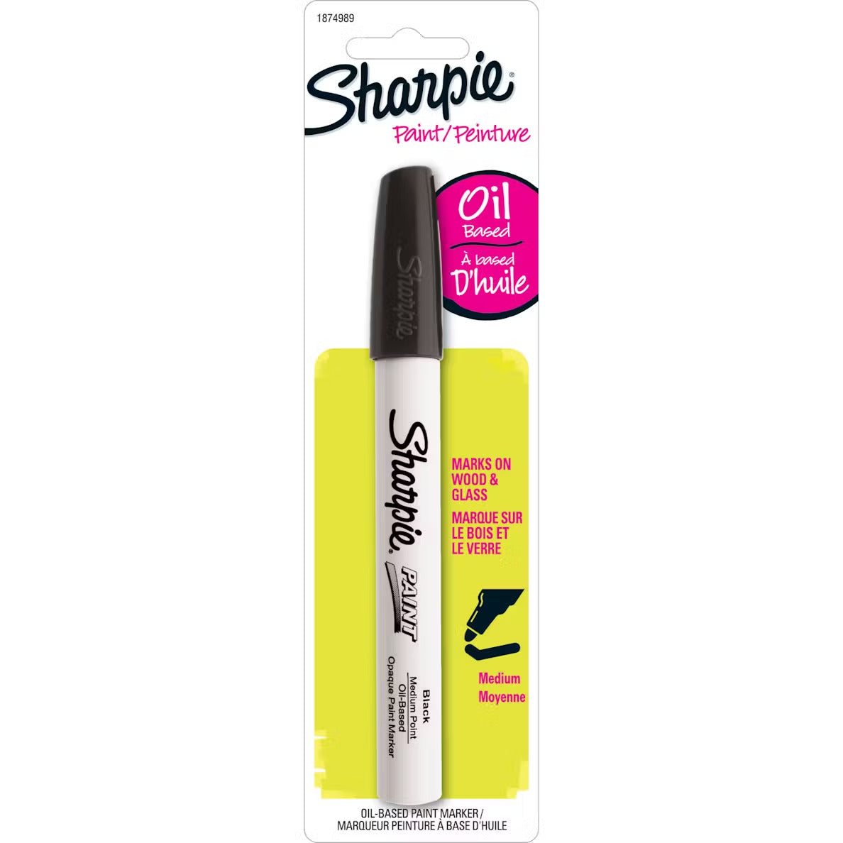 6 Pack x Sharpie Oil-Based Paint Markers Medium Point - Black