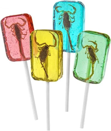 Hotlix Scorpion Suckers 31g Lollipop - With Real Scorpion Inside