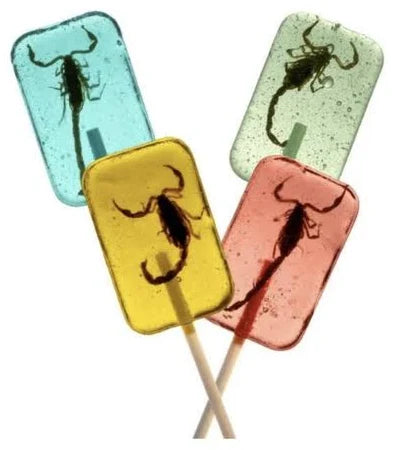 Hotlix Scorpion Suckers 31g Lollipop - With Real Scorpion Inside