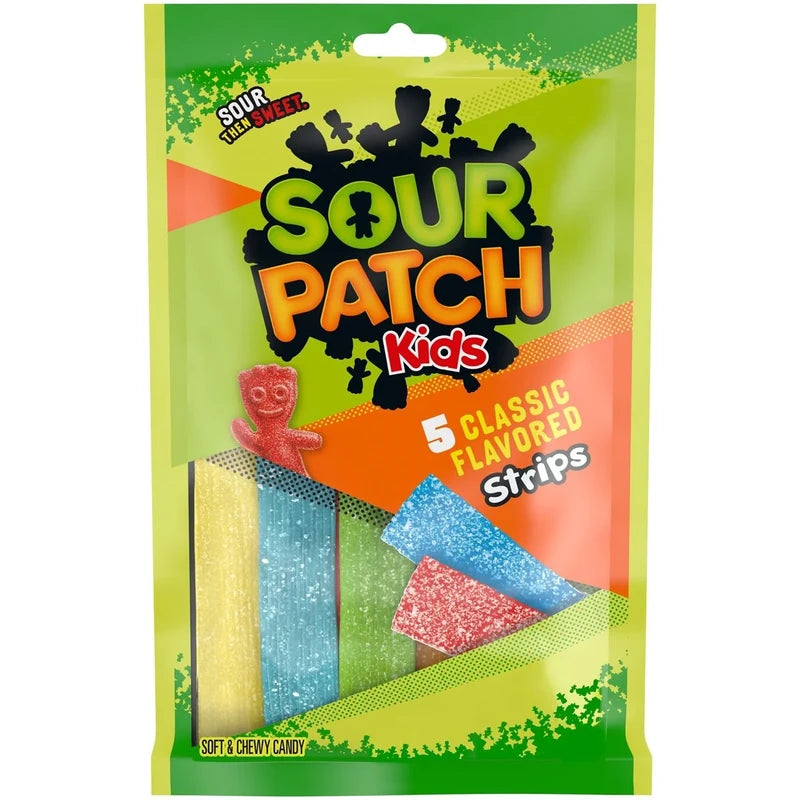 12 Pack x Sour Patch Kids Strips Hang Bag 99g