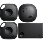 Tile Mate Essentials Bluetooth Tracker 4 Pack (2024 Edition)
