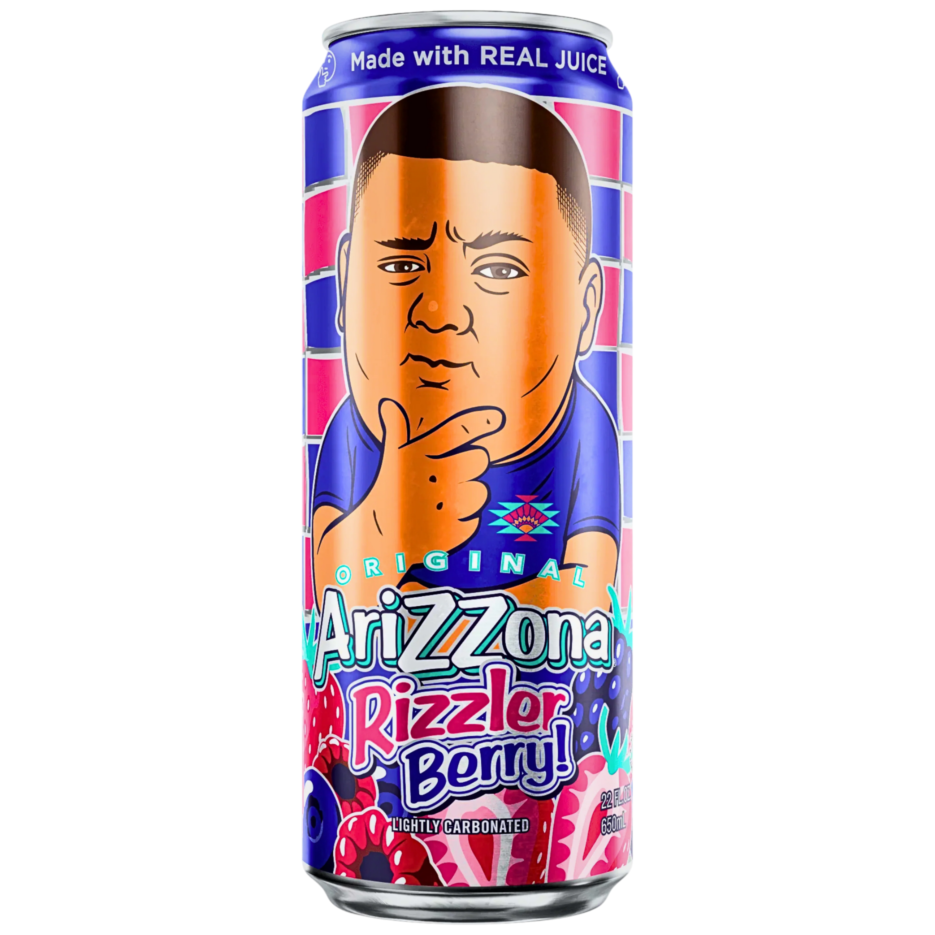24 Pack x Arizona Rizzler Berry Sparkling Juice Cocktail 650ml