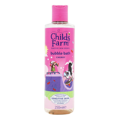 3 x Childs Farm Bubble Bath Sensitive Skin Experts Cherry 250mL