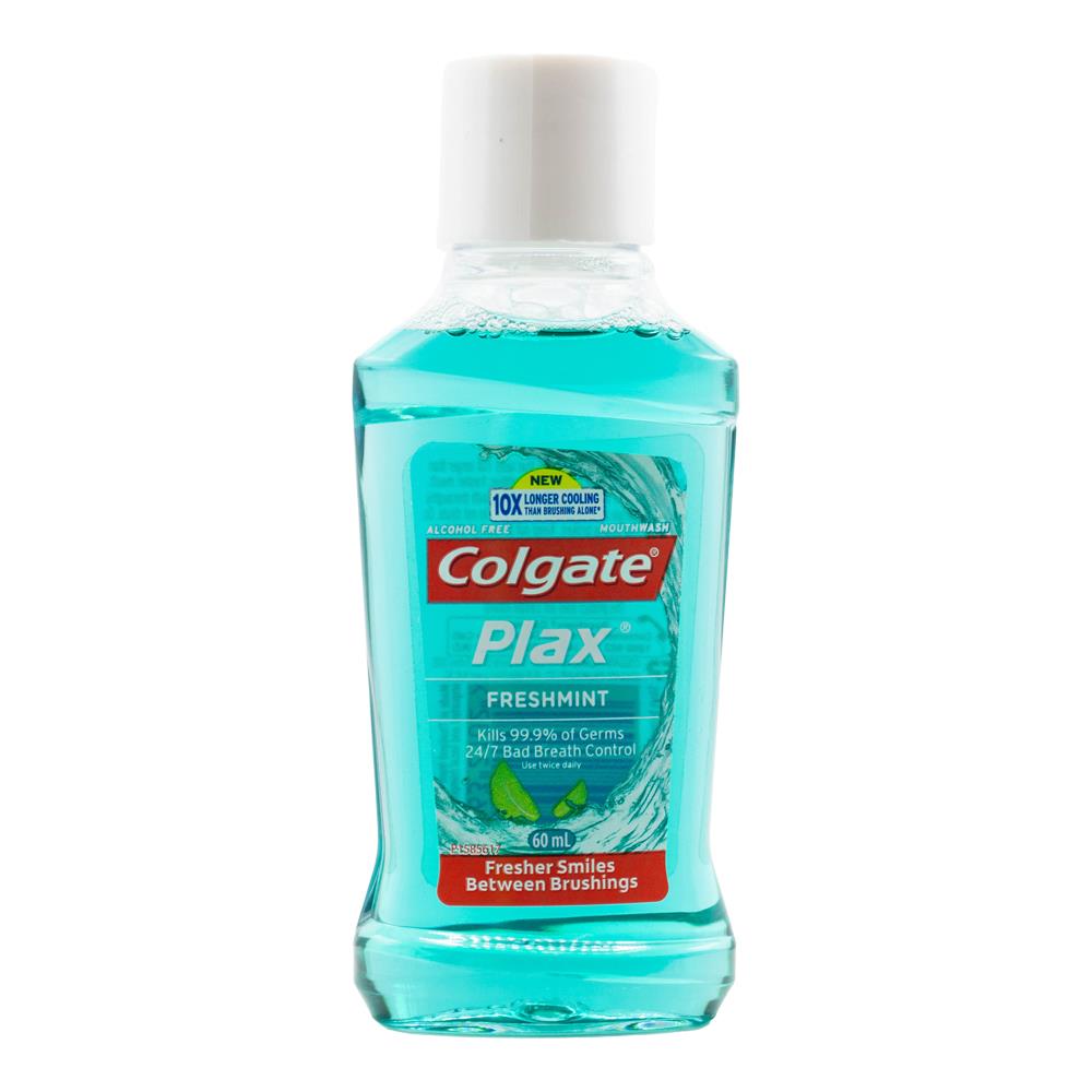 12 Pack x Colgate Plax Freshmint Alcohol Free Mouthwash 60ml