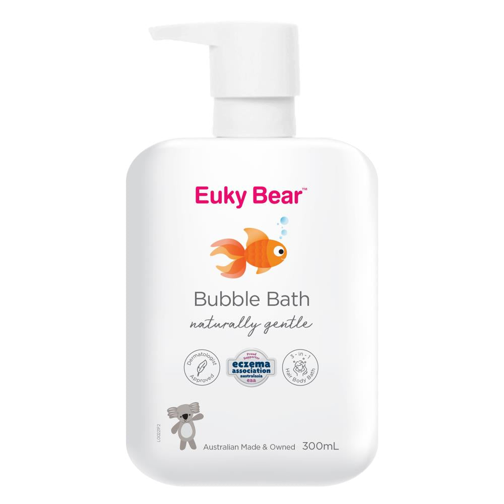4 x Euky Bear Naturally Gentle Bubble Bath 300mL