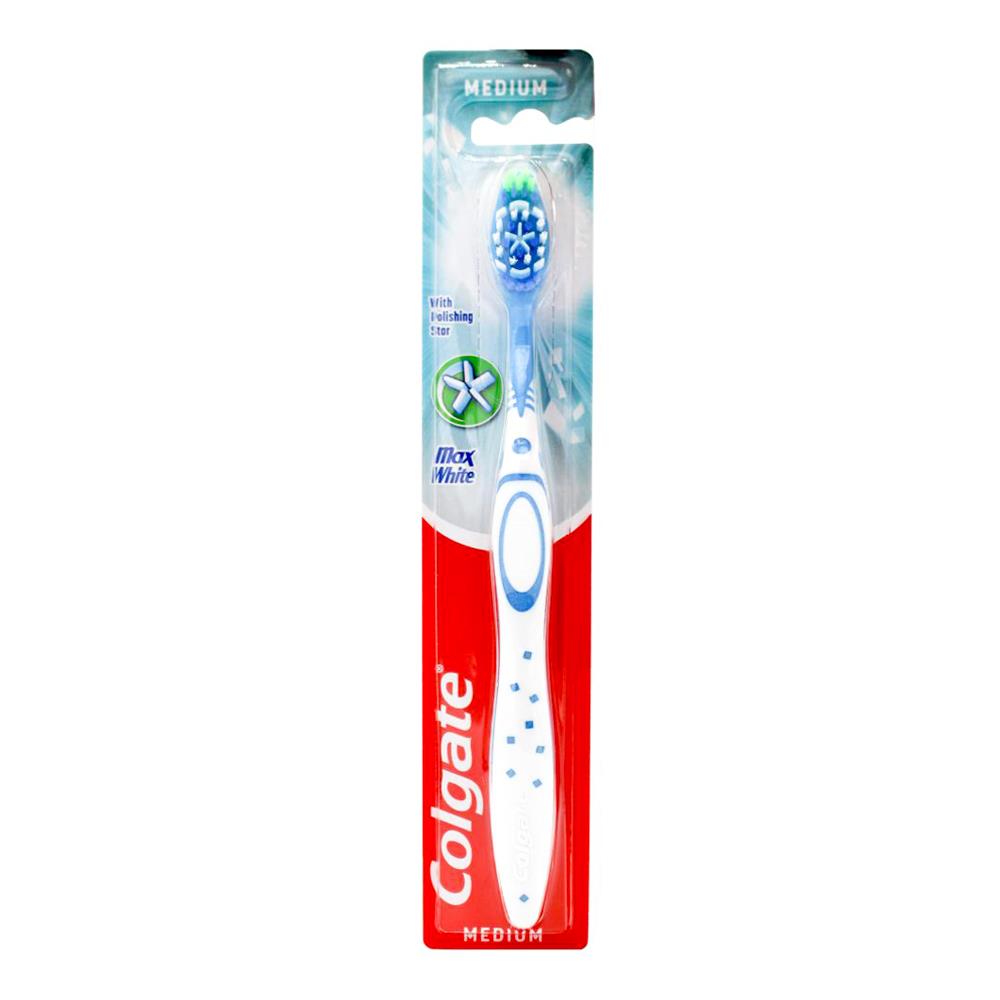 3 x Colgate Max White Polishing Star Medium Toothbrush
