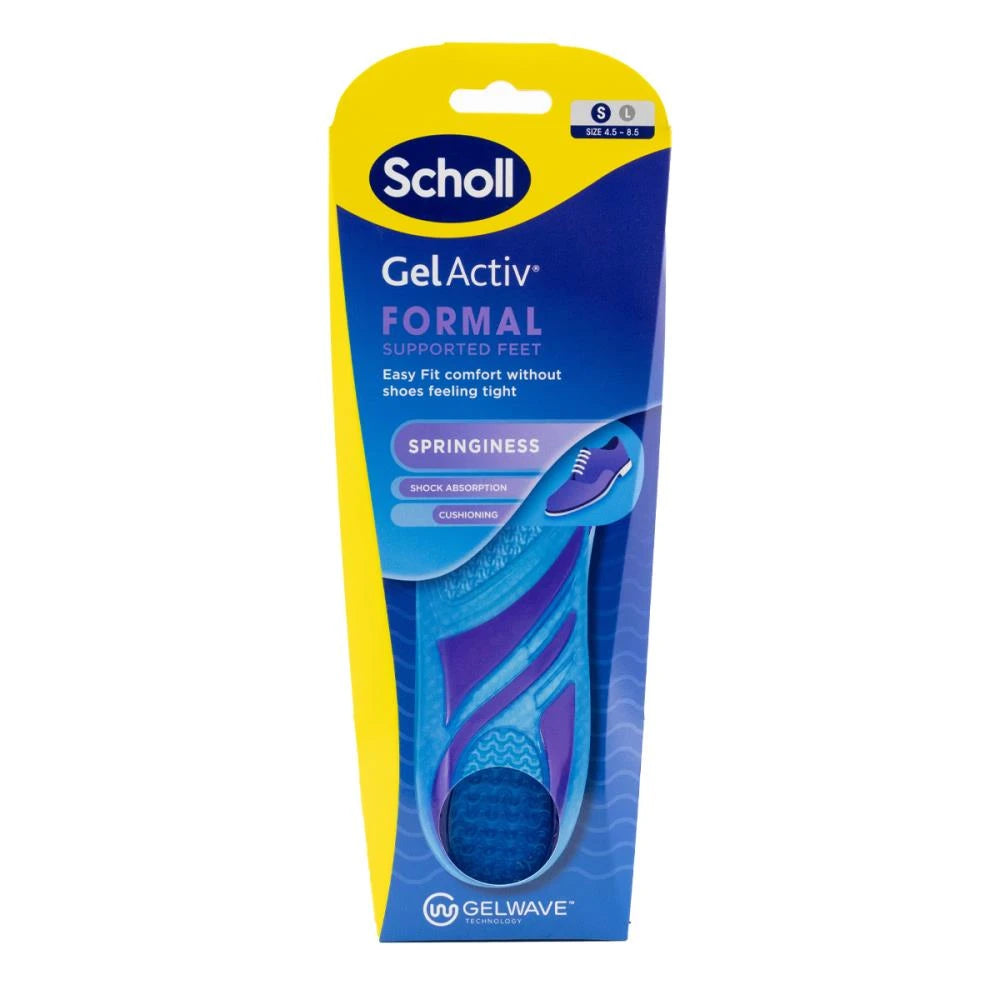 Scholl 1 Pair Gel Activ Formal Supported Feel Springiness  Gelwave Technology Size S 4.5-/ 8.5