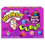 12 x Warheads Sour Berry Mix Cubes Theatre Box 99g
